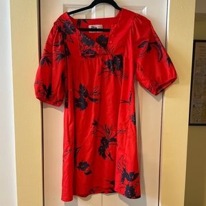 Hilo Hattie’s Hawaii - Red & Navy floral beach dress